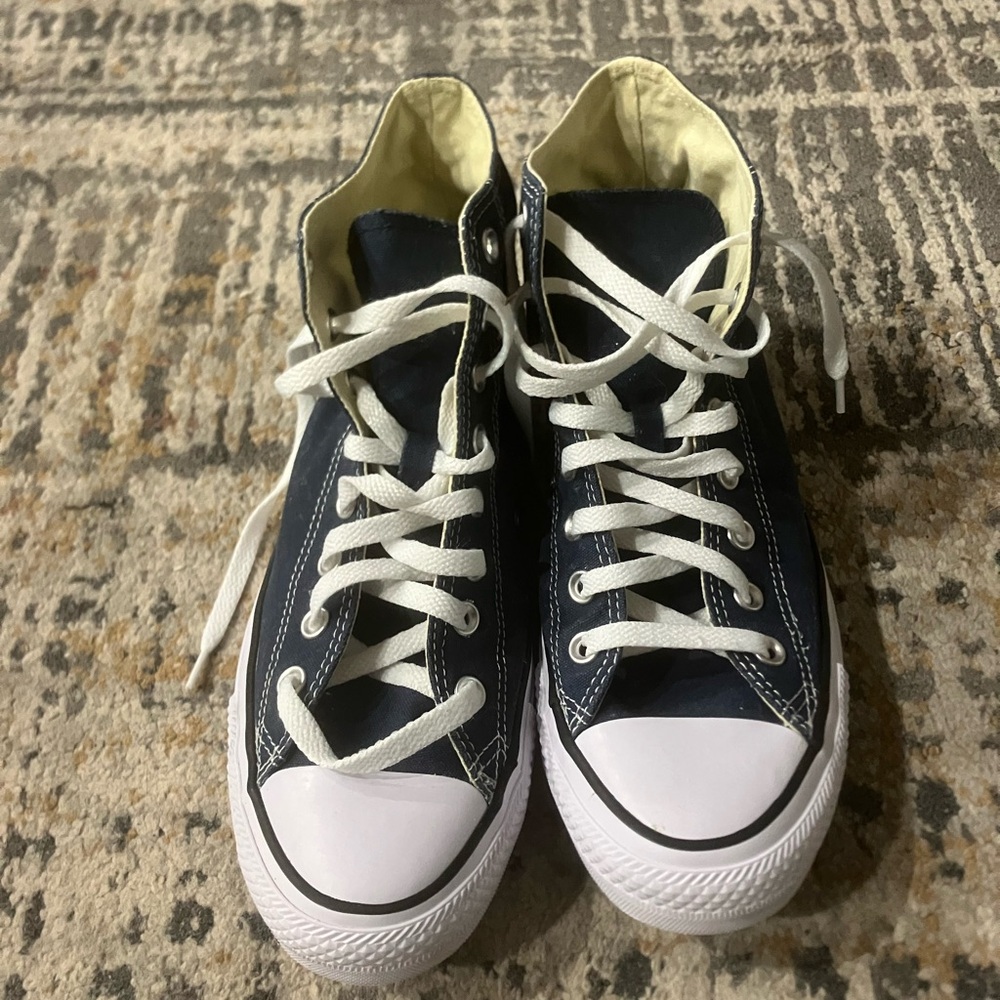 Classic Navy High-Top Sneakers